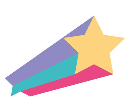 Shooting Star isolated icon vector illustration designのイラスト素材