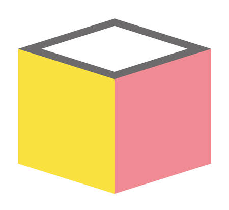 Cubic matrix geometric iconのイラスト素材