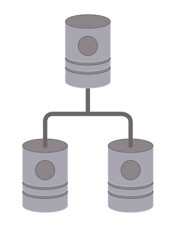 Barrels network pyramid icon vector illustration designのイラスト素材