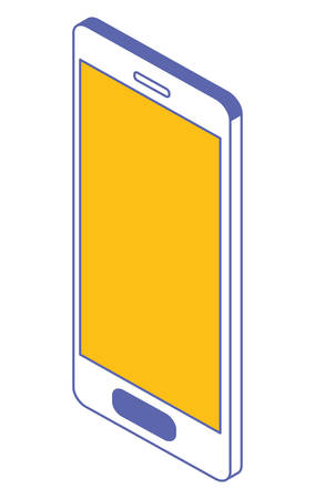 smartphone device isometric icon vector illustration designのイラスト素材