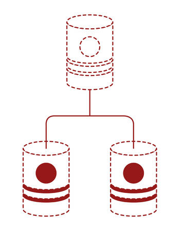 barrels network pyramid icon vector illustration designのイラスト素材