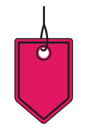 commercial hang tag hanging icon vector illustration designのイラスト素材