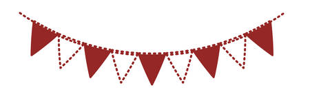 party garlands hanging decoration vector illustration designのイラスト素材