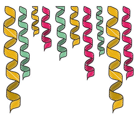 party garlands celebration icon vector illustration designのイラスト素材