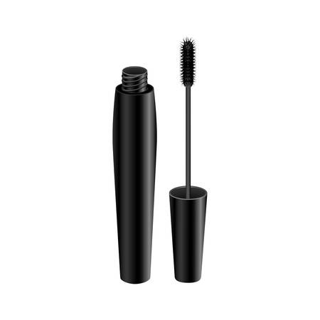 Black eyelash mascara icon, vector illustraction designのイラスト素材