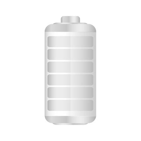 White battery exhausted icon, vector illustration designのイラスト素材