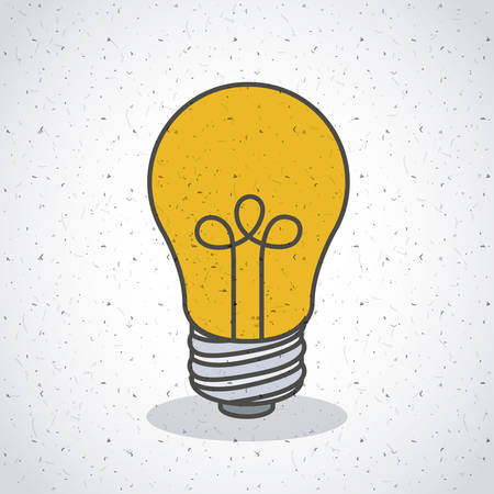 Light bulb icon. Energy power technology and electricity theme. Colorful and isolated design. Vector illustrationのイラスト素材