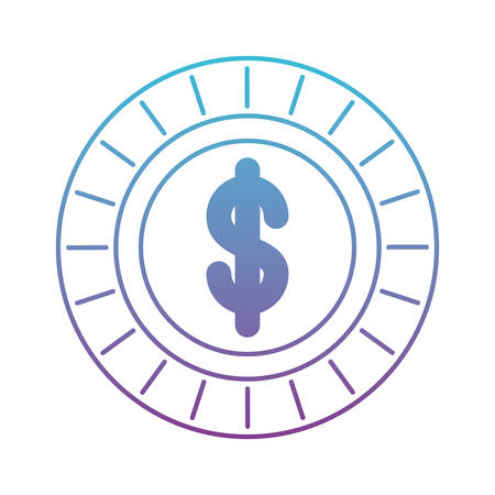 Coin money isolated icon vector illustration designのイラスト素材