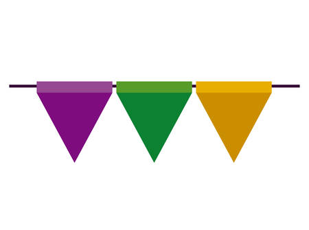 garland hangin decorative icon vector illustration designのイラスト素材