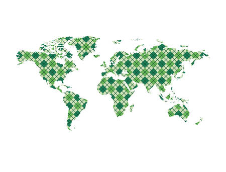 world map geography icon vector illustration designのイラスト素材