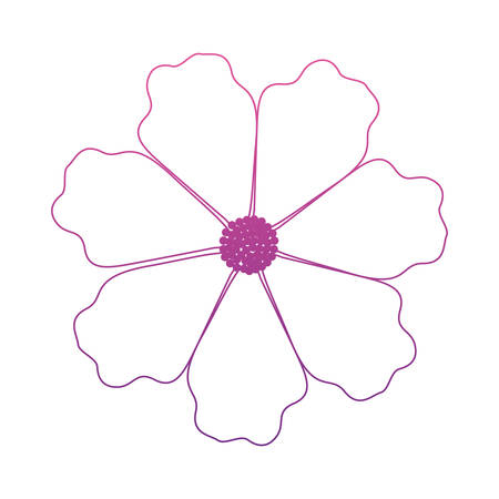 cute lily flower decorative icon vector illustration designのイラスト素材