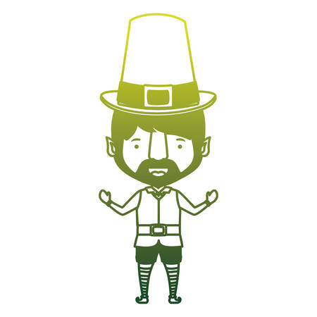 leprechaun avatar character icon vector illustration designのイラスト素材