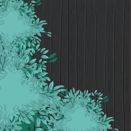 Leafs plant pattern background vector illustration designのイラスト素材