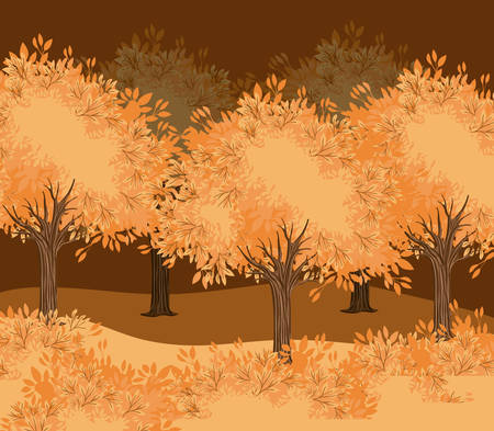tree forest landscape blurred colors vector illustration designのイラスト素材