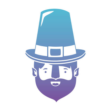 Leprechaun head avatar character iconのイラスト素材