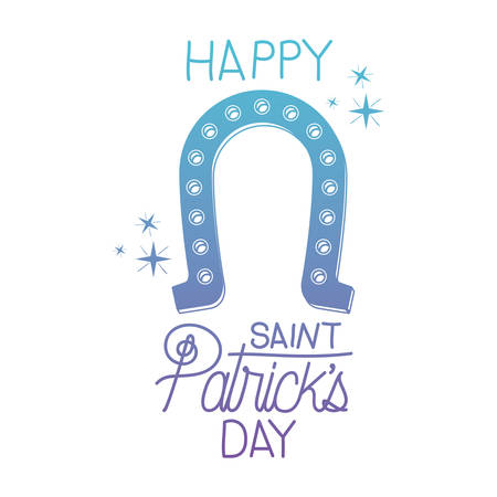 Horseshoe icon for Saint Patrick's card designのイラスト素材