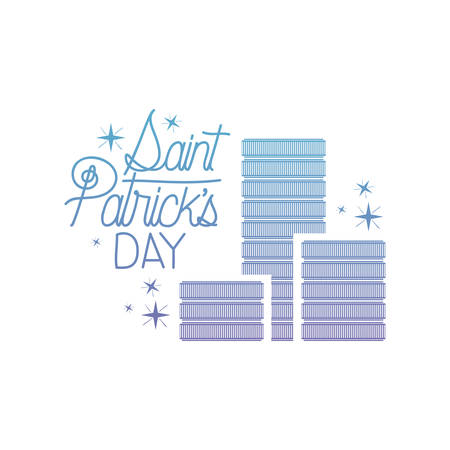 Coins icon for Saint Patrick's card designのイラスト素材