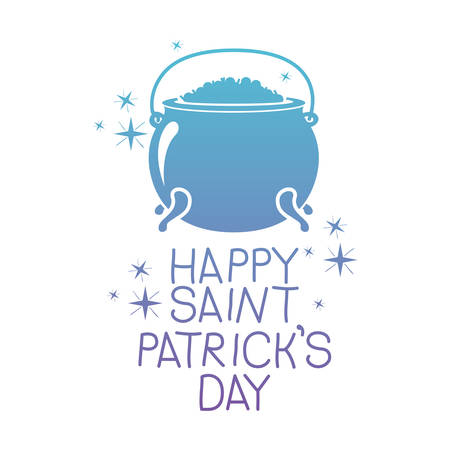 Cauldron with treasure icon for Saint Patrick's card designのイラスト素材