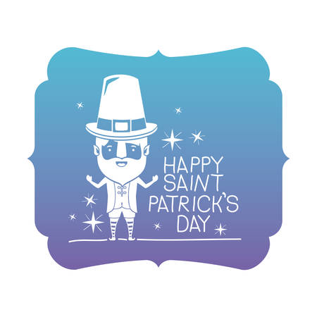 Leprechaun avatar icon for Saint Patrick's card designのイラスト素材