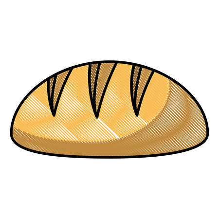 Piece bread isolated icon vector illustration design.のイラスト素材