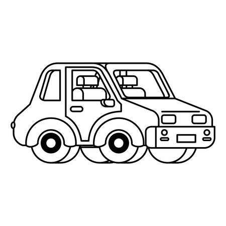 isometric car isolated icon vector illustration designのイラスト素材