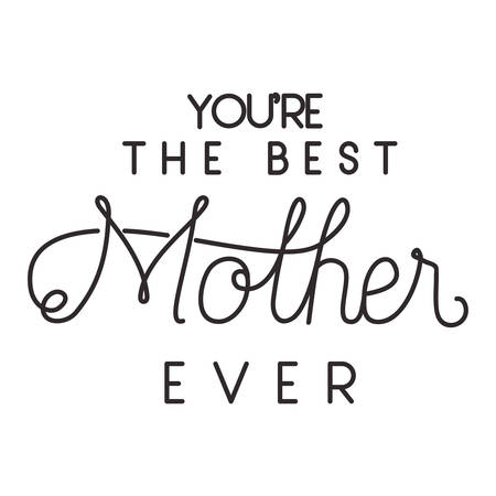 happy mothers day typoigraphy message vector illustration designのイラスト素材