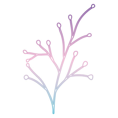 branch with seeds natural icon vector illustration designのイラスト素材