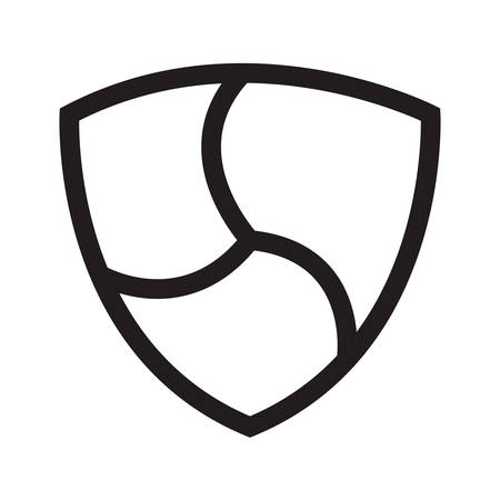 cryptocurrency nem symbol isolated icon vector illustration designのイラスト素材