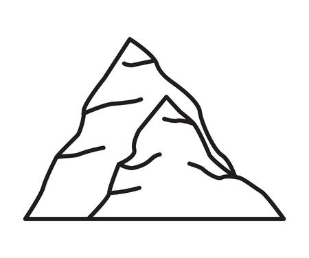 mining rock isolated icon vector illustration designのイラスト素材