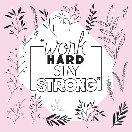 positive attitude message with hand made font vector illustration designのイラスト素材