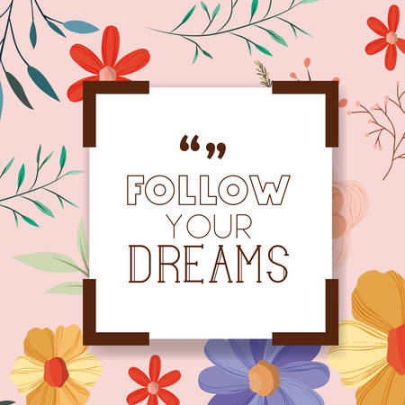 dreams message with hand made font vector illustration designのイラスト素材