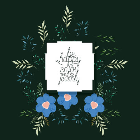 make it happy message with hand made font vector illustration designのイラスト素材