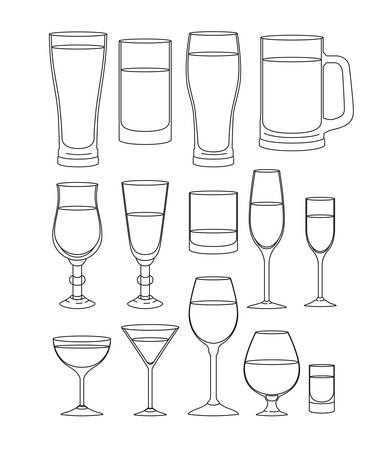best drinks set icons vector illustration designのイラスト素材