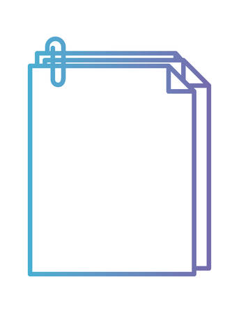 paper document isolated icon vector illustration designのイラスト素材