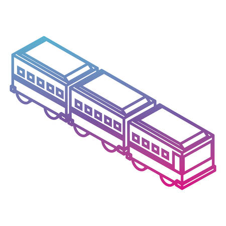articulated bus transport isometric icon vector illustration designのイラスト素材