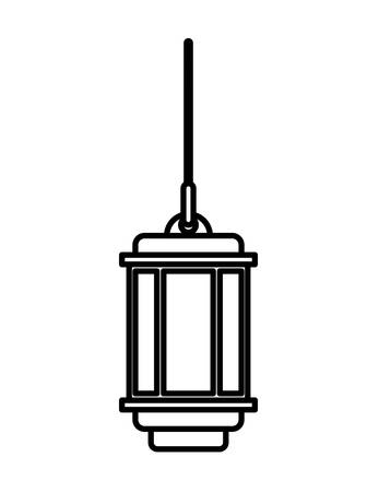traditional arabic lamp hanging vector illustration designのイラスト素材