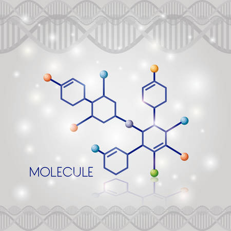 molecule structure chemical icon vector illustration designのイラスト素材