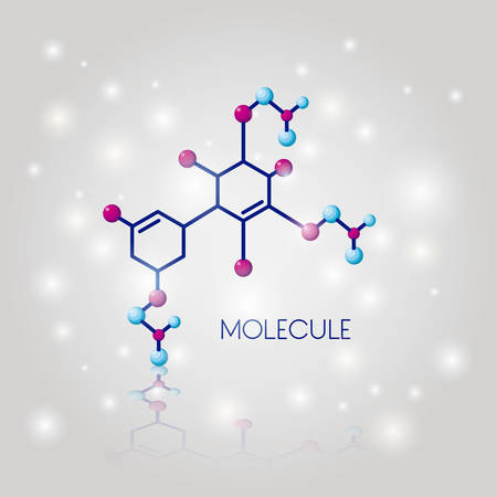 molecule structure chemical icon vector illustration designのイラスト素材