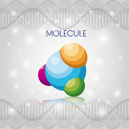 molecule structure chemical icon vector illustration designのイラスト素材