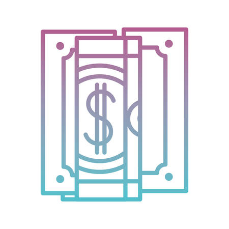 bill dollar money icon vector illustration designのイラスト素材