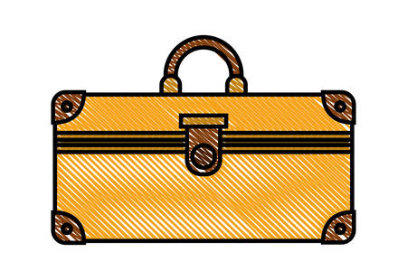 suitcase travel isolated icon vector illustration designのイラスト素材