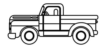 Platos truck isolated icon vector illustration designのイラスト素材