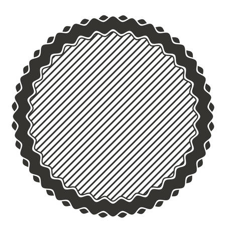 circular lace stamp icon vector illustration designのイラスト素材