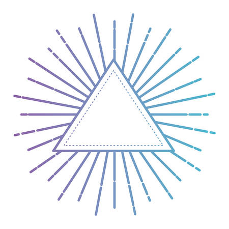 triangular frame with burst vector illustration designのイラスト素材