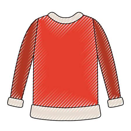 Wool sweater winter clothes icon vector illustration designのイラスト素材