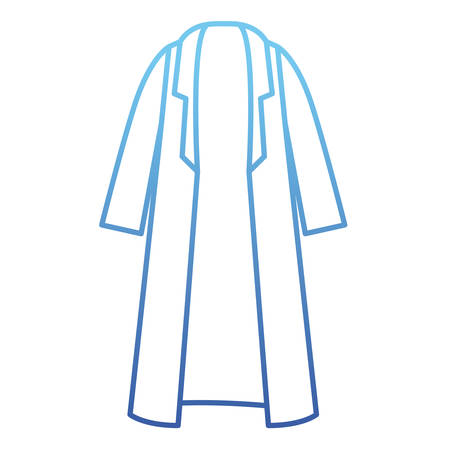 winter trench coat clothes vector illustration designのイラスト素材