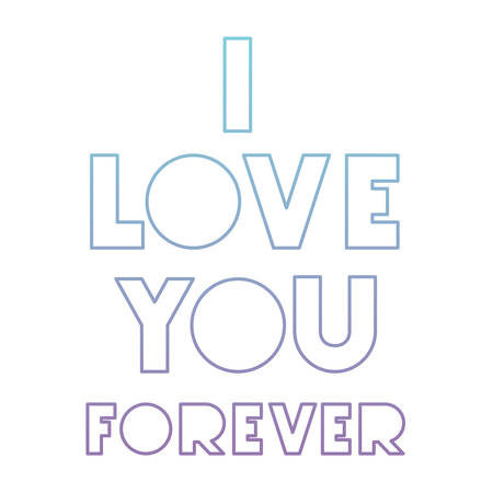 love message with hand made font vector illustration designのイラスト素材