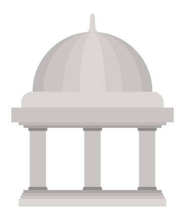 bank building isolated icon vector illustration designのイラスト素材