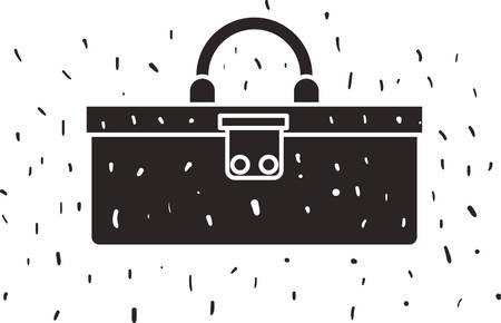 suitcase travel isolated icon vector illustration designのイラスト素材
