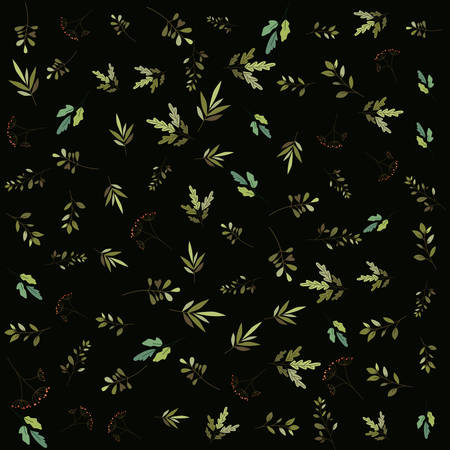 leafs plant pattern background vector illustration designのイラスト素材